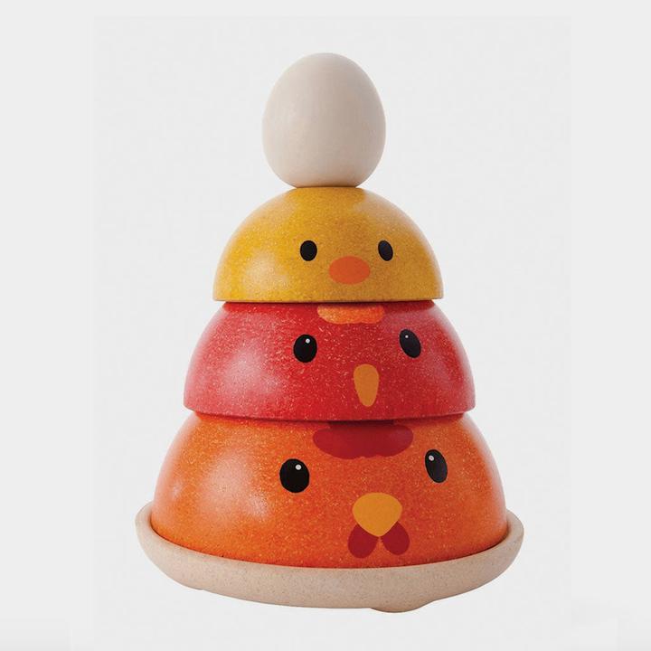 Produktbild Plantoys Holz Stapelfigur Stapelhuhn (Deutsch, Englisch, Französisch, Italienisch)
