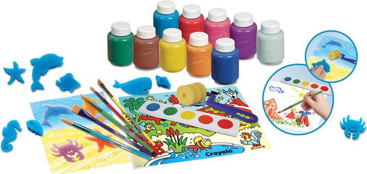 Actual product image Crayola Deluxe luxury washable paint set