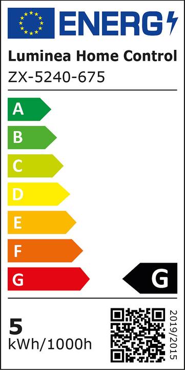 Energie-Label Luminea 2er-Set LED-Filament-Lampen E27 (E27, 4.50 W, 300 lm, 2 x, G)