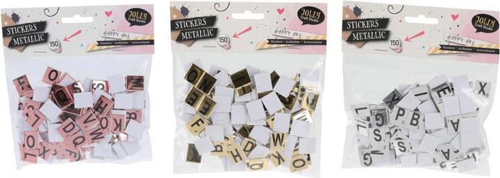 Immagine prodotto Jolly Craft Studio Adesivo EVA lettere metalliche, 150 pezzi