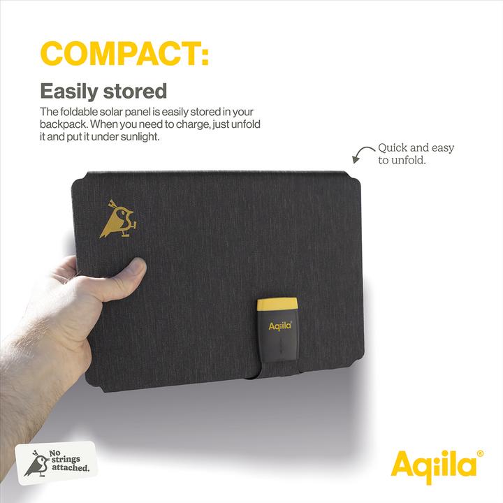 Immagine prodotto Aqiila Sunbird P56 - Pannello solare pieghevole (56 W, 1.34 kg)