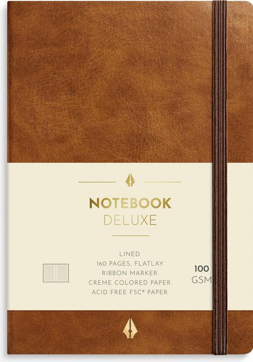 Burde Notizbuch Deluxe A6 braun (Liniert)