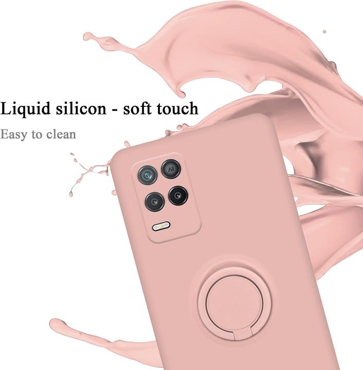 Actual product image Cadorabo TPU Liquid Ring Silicone Case Cover for Realme 8 5G / V13 / Q3 / Q3i / Narzo 30 5G (Realme V13, Realme Narzo 30 5G, Realme Q3i 5G)