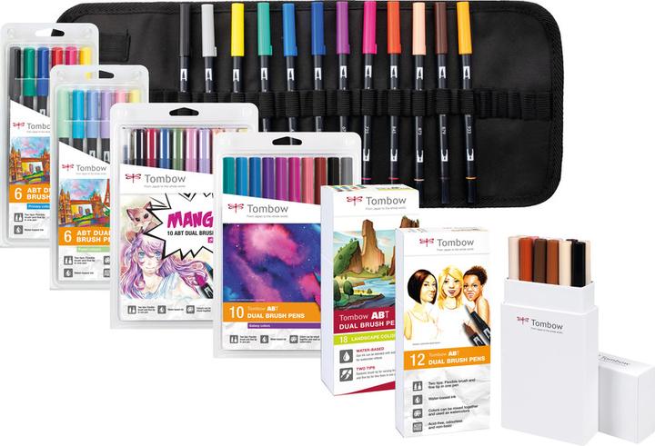 Image du produit Tombow Stylo à double brosse ABT (Combinaison pastel, 12 x)