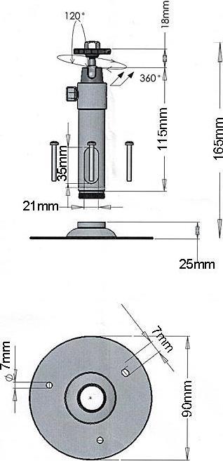 Actual product image Lupus-Electronics Aluminium stand for surveillance cameras (Mounting kit)