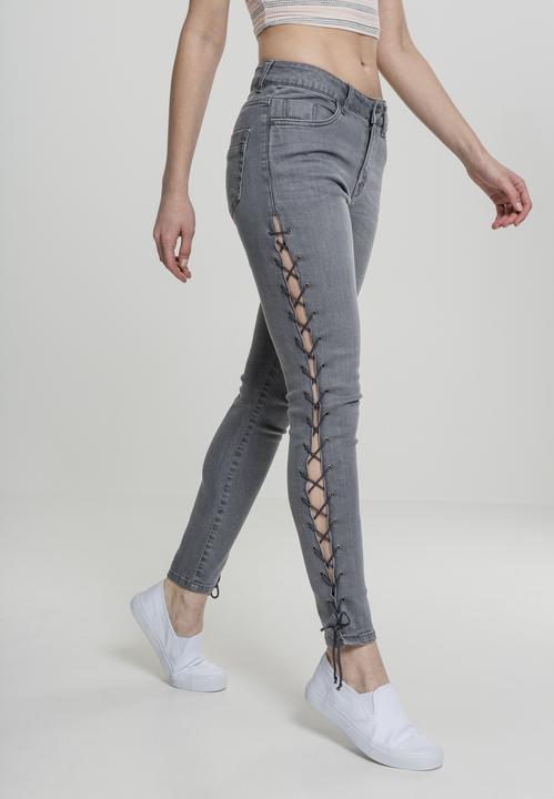 Immagine prodotto Urban Classics Ladies Denim Lace Up Skinny Pants (28)