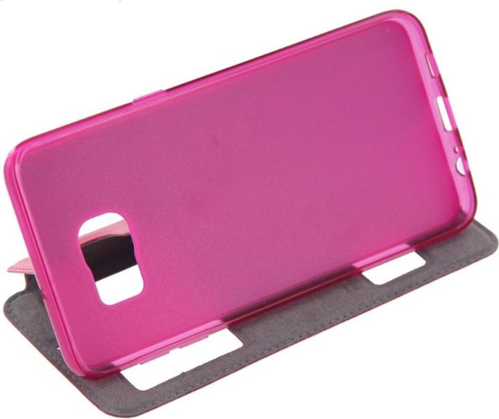Image du produit Puloka Étui à rabat Samsung Galaxy S6 Edge Plus rose (Samsung Galaxy S6 Edge+)