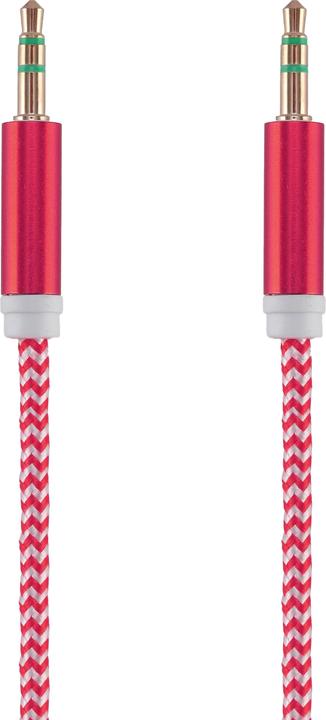 Produktbild Tellur Basic audio cable aux 3.5mm jack 1m red (1 m, 3.5mm Klinke (AUX))