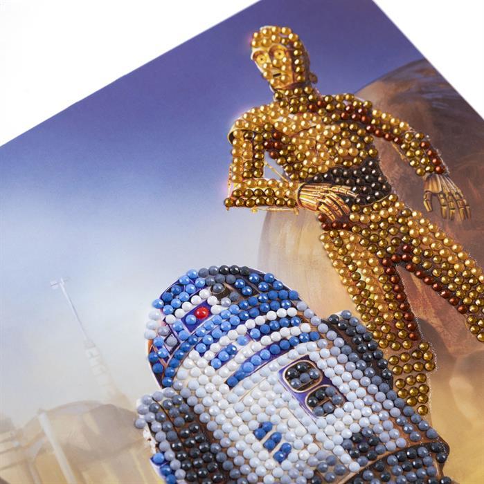 Produktbild Craft Buddy R2-D2 & C-3PO, Karte 18x18cm Crystal Art
