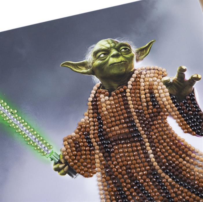 Produktbild Craft Buddy Yoda, Karte 18x18cm Crystal Art