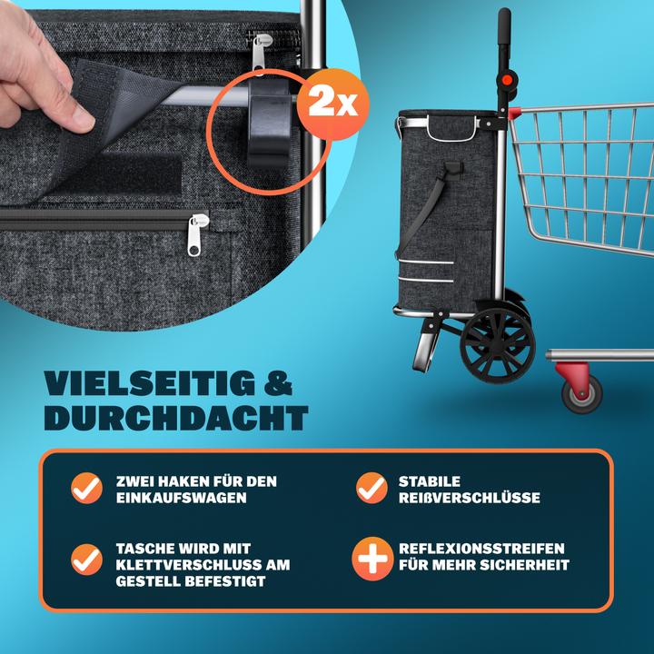 Image du produit Monzana Chariot de courses 2 en 1