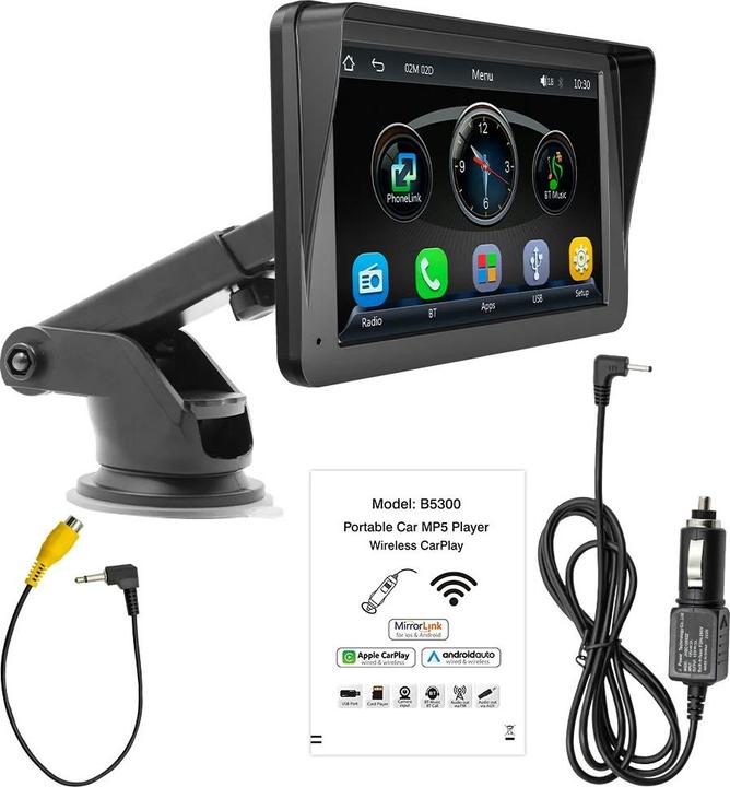 Produktbild Novidarte Wireless Carplay für Auto 7.1 Zoll (Android Auto, Apple Carplay)