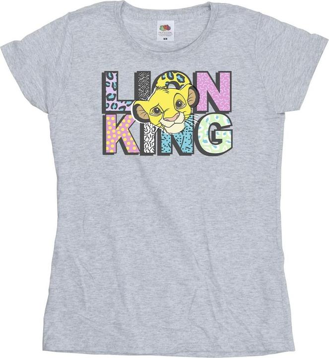 Actual product image Disney Womens/Ladies The Lion King Pattern Logo Cotton T-Shirt (S)
