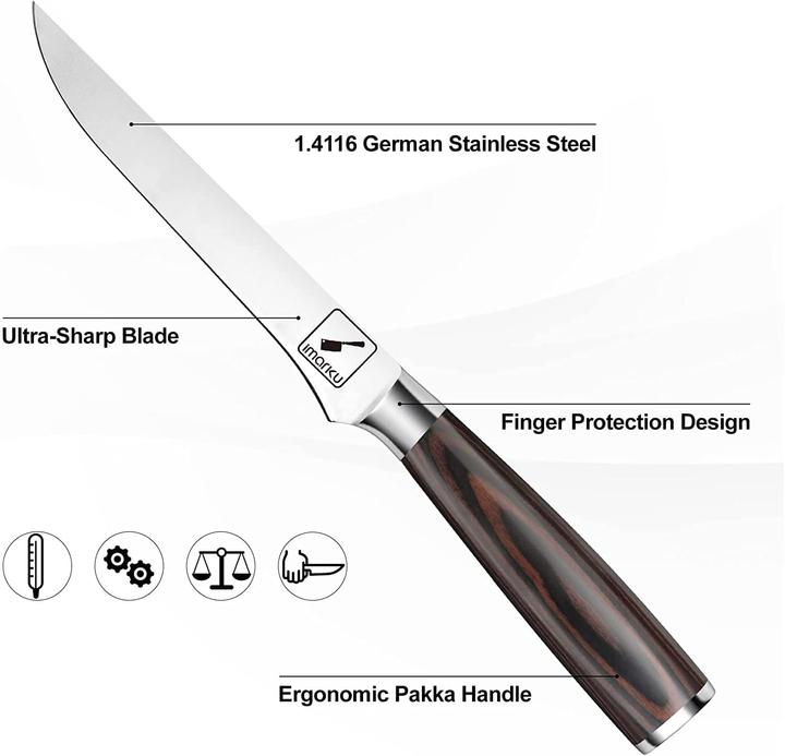 Immagine prodotto Imarku Coltello per disossare (17 cm)