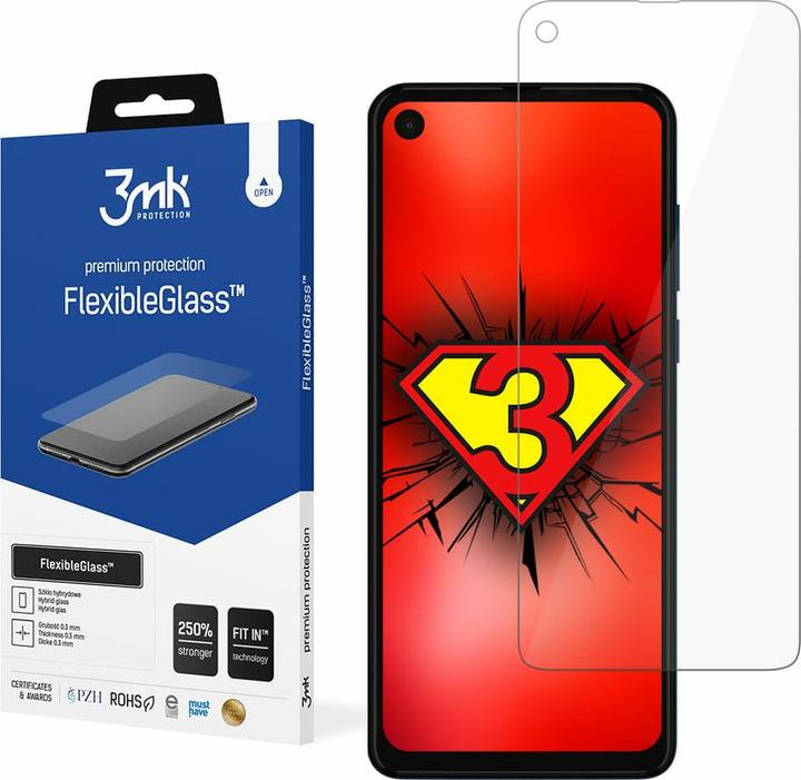 Image du produit 3MK hybrid glass Flexible 2.5D for Motorola One Vision (1 pièce(s), Motorola One Vision)