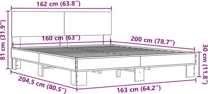 Produktbild VidaXL Kanika (160 x 200 cm)