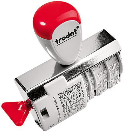 Image du produit Trodat Tampon encreur à bande de mots 1117, avec date