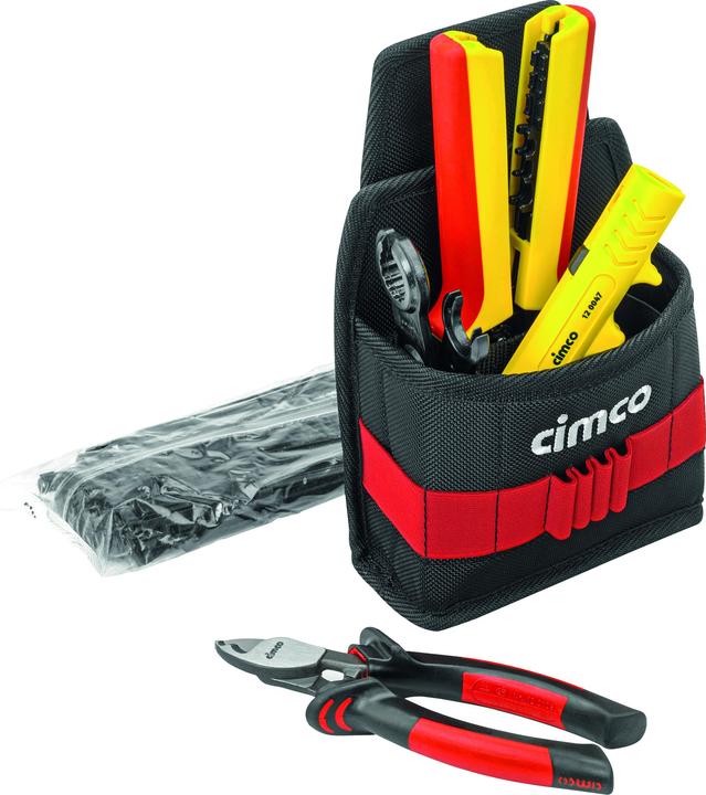 Actual product image Cimco Fanny pack solar incl. 5 pcs 170475 Electrician, craftsman tool belt (5 pieces)