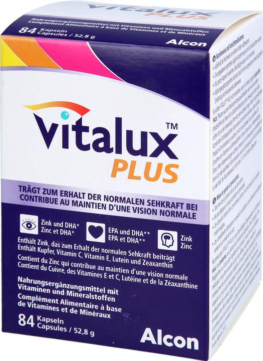 Actual product image Vitalux Plus caps (84 Piece, Capsules, 98 g)
