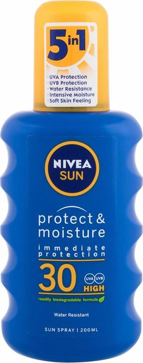 NIVEA Sun Protect & Moisture (Sonnenspray, SPF 30, 200 ml, 150 g)