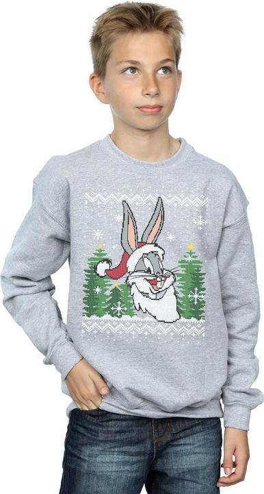 Immagine prodotto Looney Tunes Bugs Bunny Christmas Fair Isle Felpa Ragazzi (152, 158)