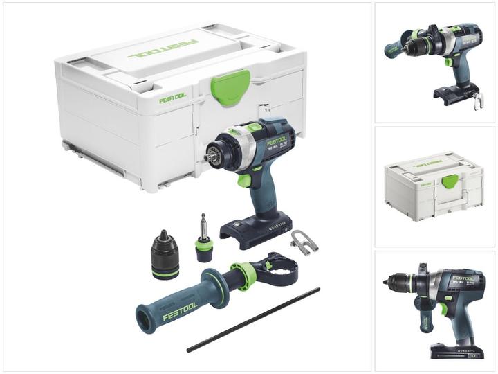 Productafbeelding Festool Accu klopboormachine QUADRIVE TPC 18/4 I-Basic (Oplaadbare batterij)