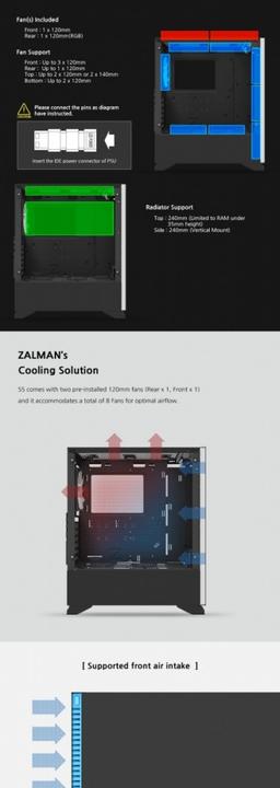 Actual product image Zalman S5 (mATX, Mini-ITX, ATX)