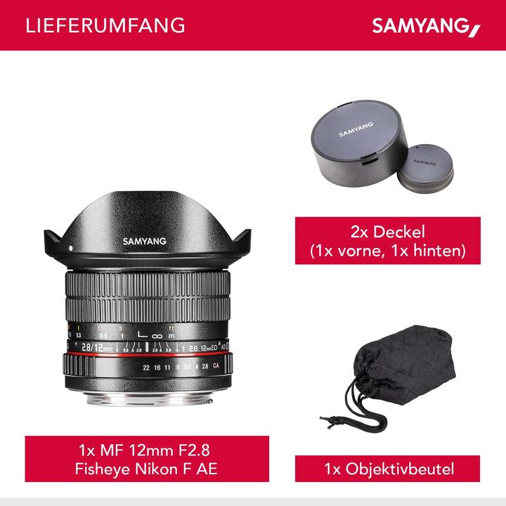 Actual product image Samyang 12mm F2.8 Nikon AE (Nikon F, full size)
