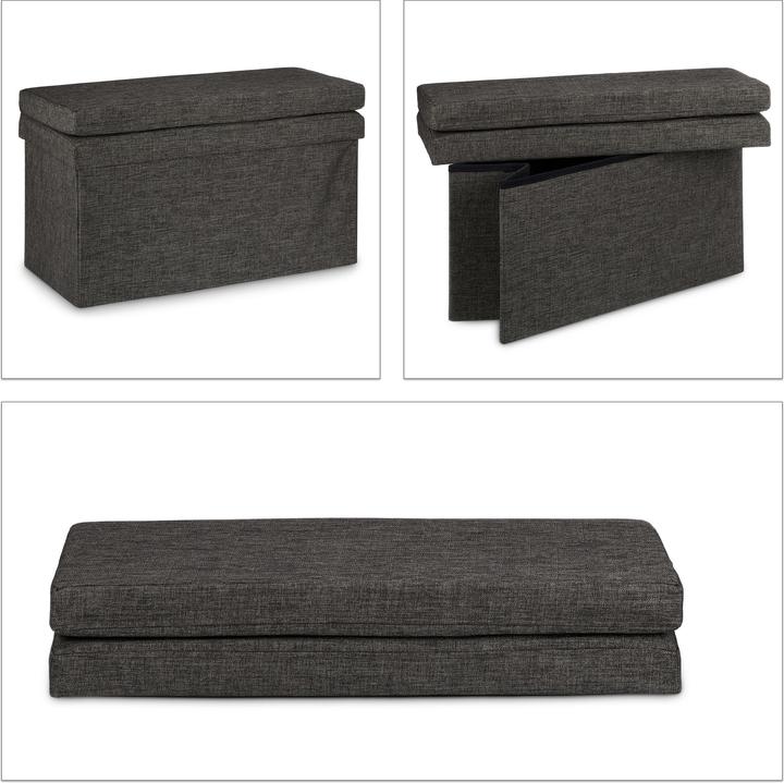 Actual product image Relaxdays Foldable seat stool