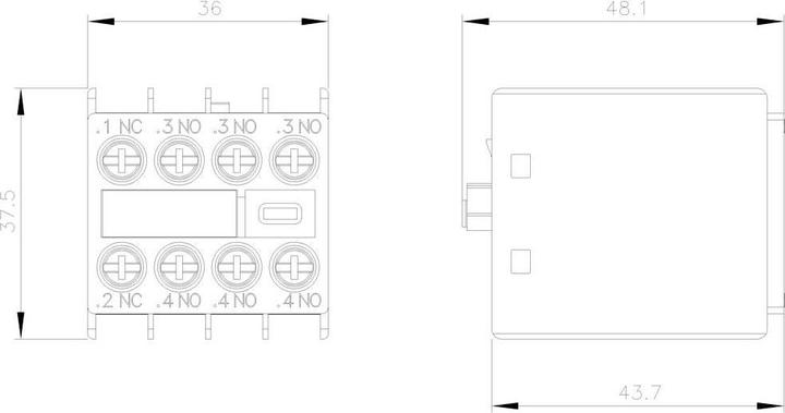 Actual product image Siemens Auxiliary switch for contactor