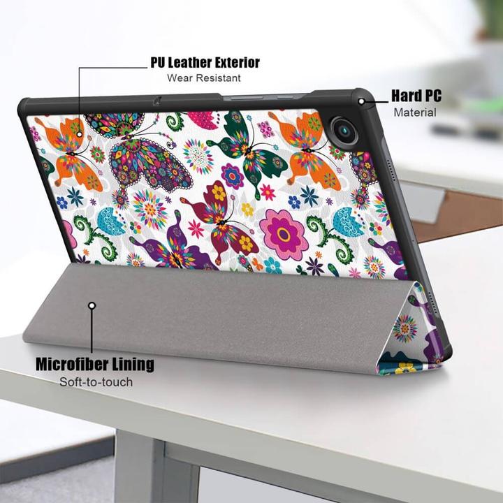 Actual product image Cover-Discount Galaxy Tab A7 Lite - Tri-fold Smart Case Butterflies (Galaxy Tab A7 Lite)