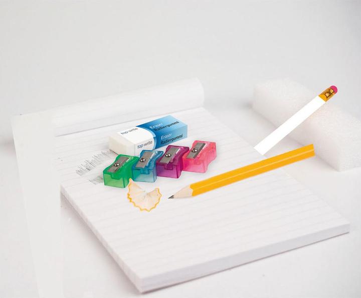 Produktbild Topwrite Spitzer & Radiergummi 9tlg.