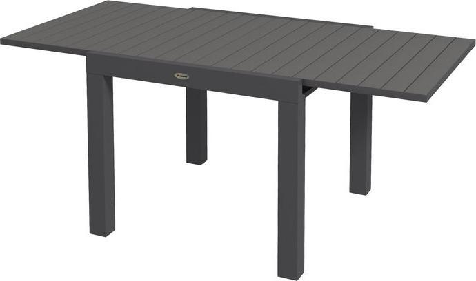 Immagine prodotto Swisshandel24 Tavolo da giardino Tavolo da pranzo per 6 persone Allungabile fino a 70 di portata Alluminio Grigio (81 cm)