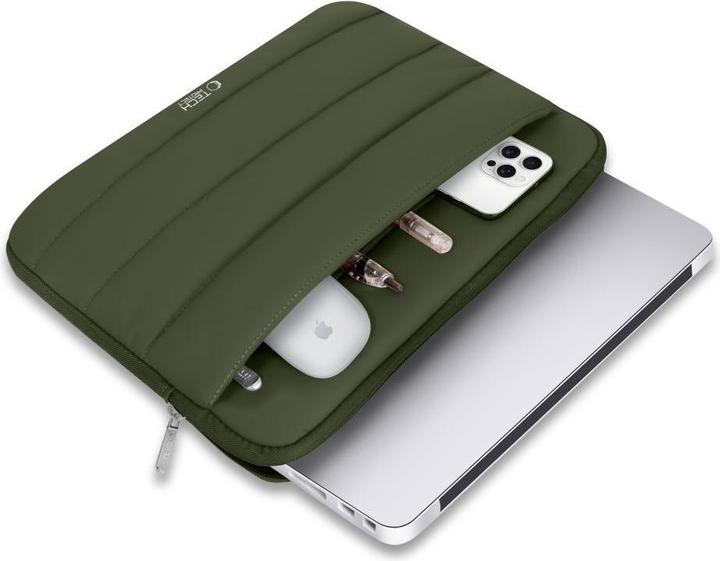 Produktbild Tech-Protect Tech-Protett Fluffy Laptoptasche 13-14 - Grün (14")