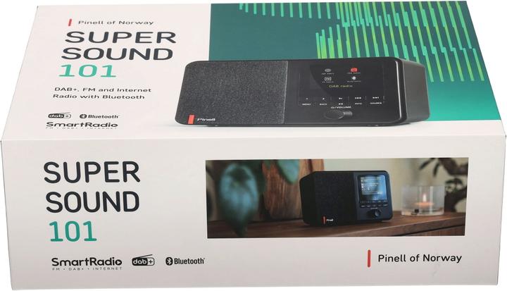 Actual product image Pinell Supersound 101 (DAB+, FM, Web radio, Bluetooth, Wi-Fi)