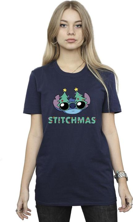 Immagine prodotto Disney Lilo & Stitch Stitchmas Glasses Maglietta Ampia Donna (XL)