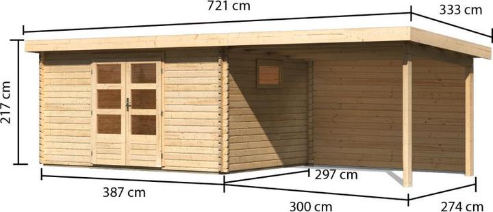 Produktbild Woodfeeling 40mm, Gartenhaus Trittau 5 Set