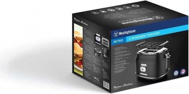 Actual product image Westinghouse Two-Slot Toaster Retro Series