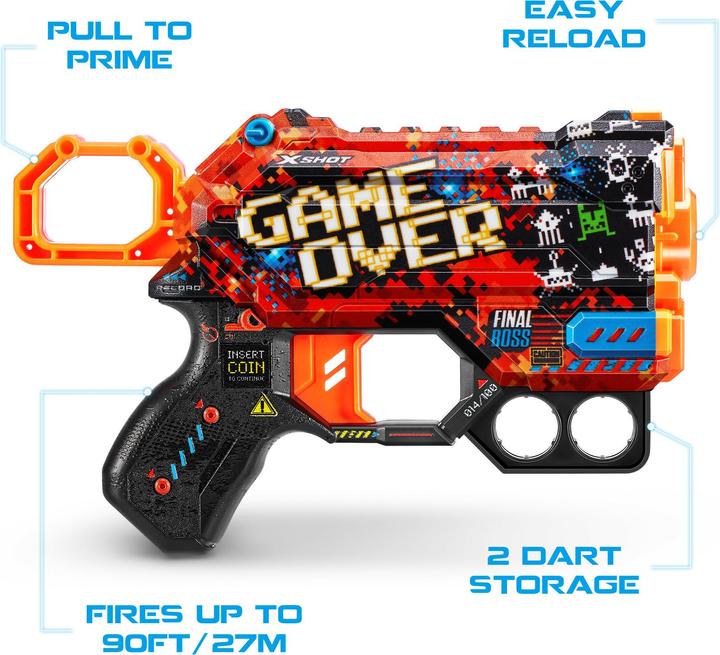 Image du produit Xshot Pistolet Skin Menace 8 Flechettes