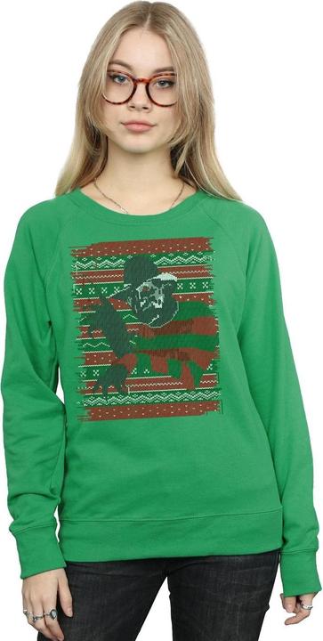 Actual product image Absolute Cult Womens/Ladies Christmas Fair Isle Sweatshirt (L)