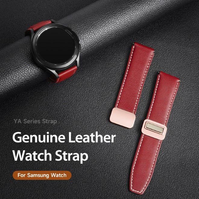 Image du produit Dux Ducis YA Series Bracelet en cuir véritable (22 mm, Cuir véritable, Galaxy Watch3 (45mm), Gear S3 Classic, Gear S3 Frontier)