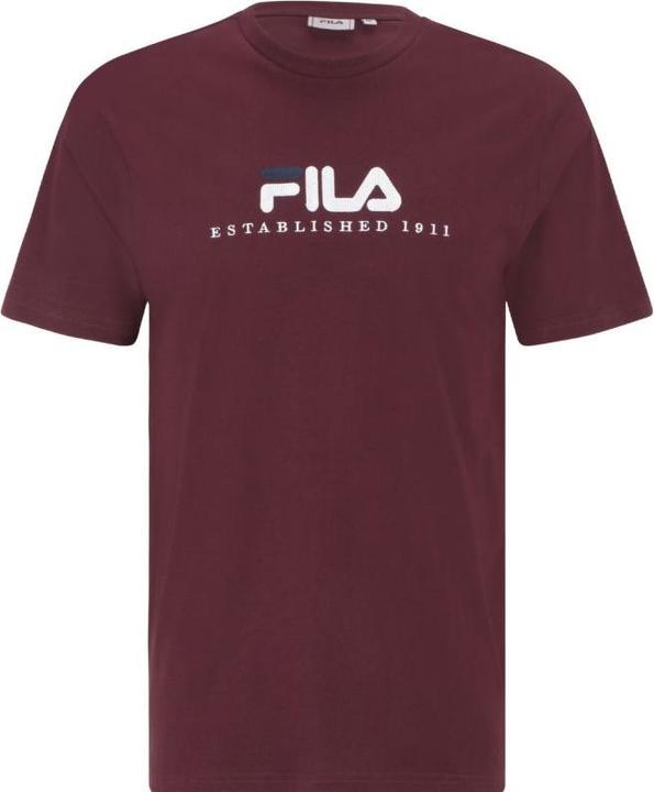 FILA Koszulka męska Bedburg burgundowa FAU0147 40107 S (S)