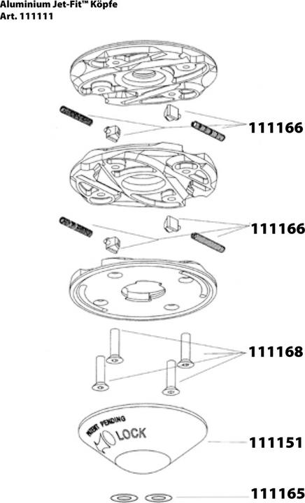 Actual product image Oregon Jet Fit 4-thread mowing head (Weed whacker, Trimmer line + line spool)