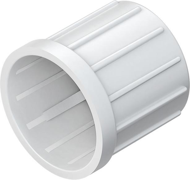 Actual product image HKL End sleeve M50 1590M50 f.Pipe-D50mm PE RAL7035 light grey