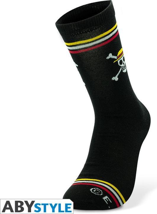Produktbild One Piece - Socks - Black - Skull (2er Pack, 38 - 43)
