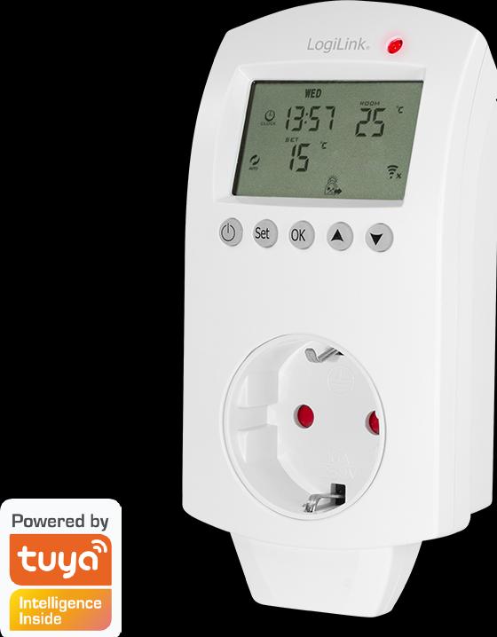Productafbeelding LogiLink Smart Home Wi-Fi Thermostaat Stopcontact