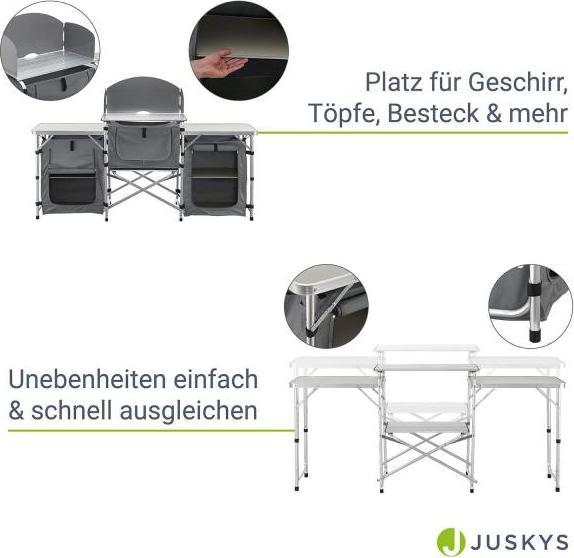 Produktbild Juskys Campingküche Faltbare Küchenbox Garda