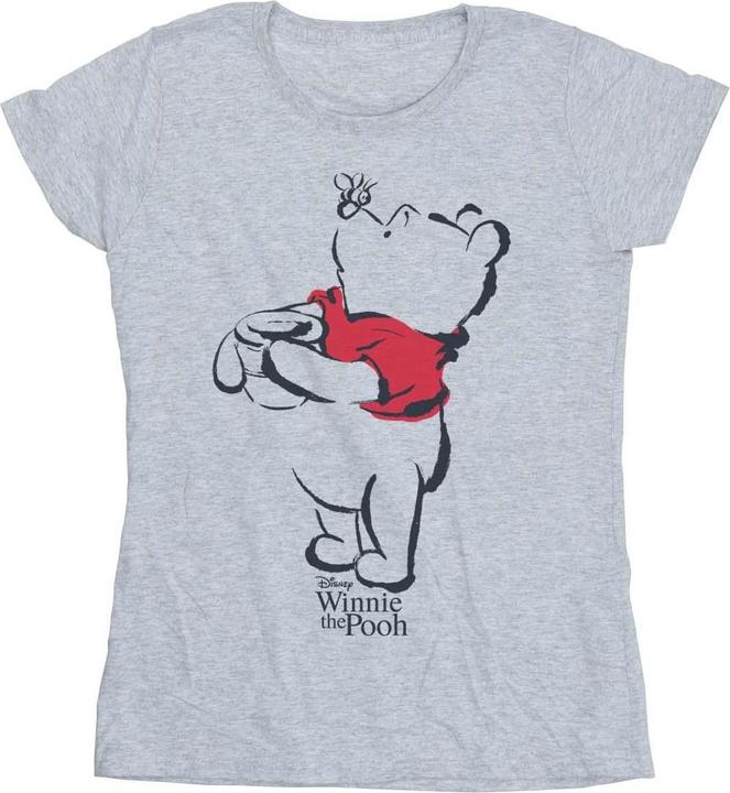Actual product image Disney Womens/Ladies Winnie The Pooh Drawing Cotton T-Shirt (XXL)