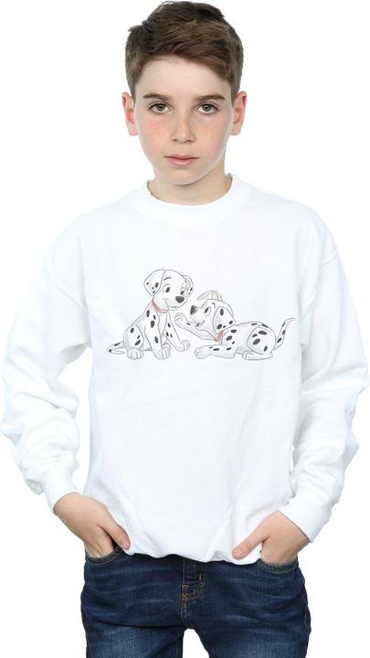 Actual product image Disney Boys 101 Dalmatians Watercolour Friends Sweatshirt (128)