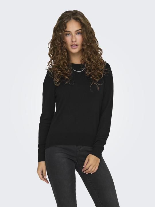 Produktbild Only Normal geschnitten Rundhals Gerippte Ärmelbündchen Pullover Strickpullover (S)
